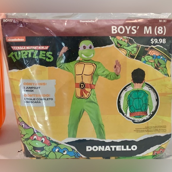 nickelodeon TMNT Donatello Boys Halloween Costume size M (8) - Picture 2 of 3